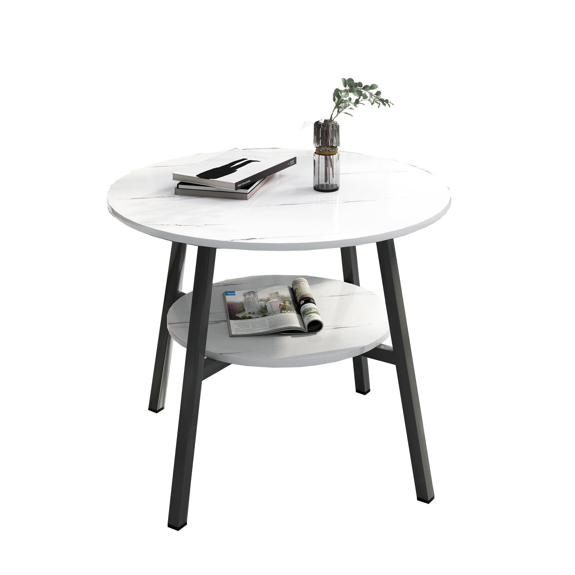 售楼处接待洽谈桌子简约小餐桌收纳商务圆桌谈判桌阳台桌会客桌椅