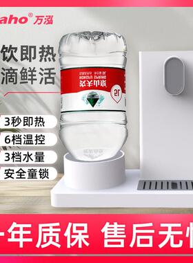 万泓瞬热式饮水机家用台式小型冲奶机桌面速热水机WHY-169-10A