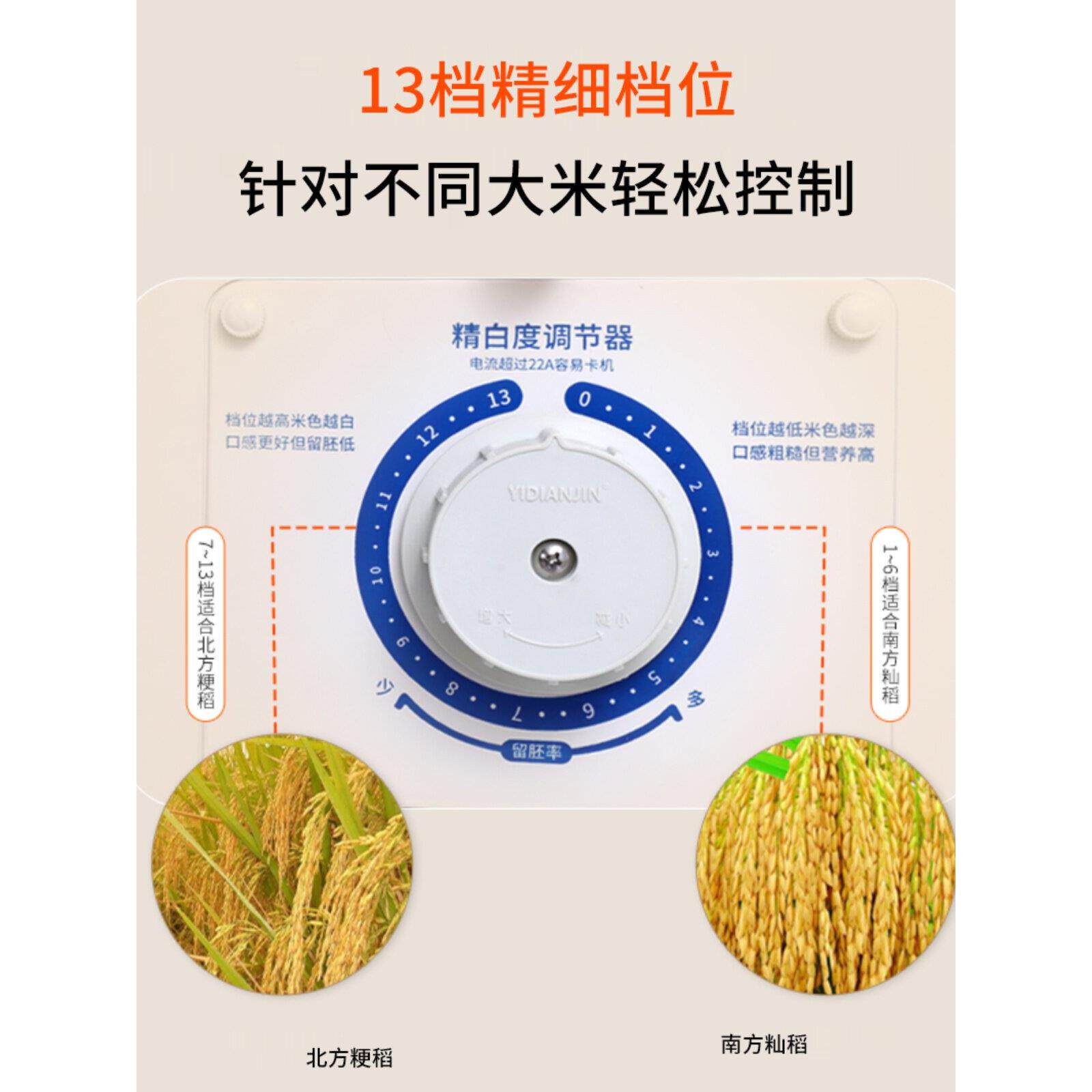 米掌柜新款投放碾米机商用小型打米机家用鲜米机细糠去米虫磨米机