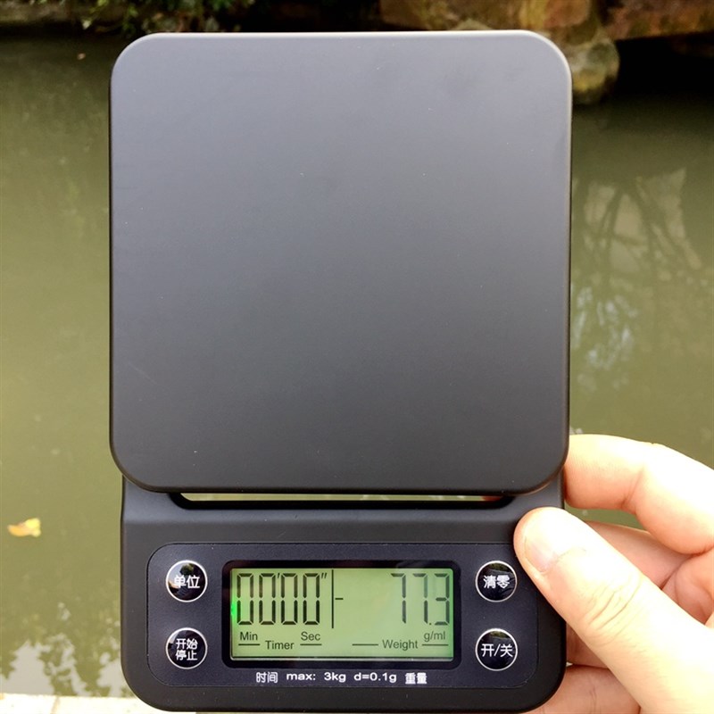 V60手冲单品咖啡电子称吧台称克秤厨房秤带计时多功能精准0.1克
