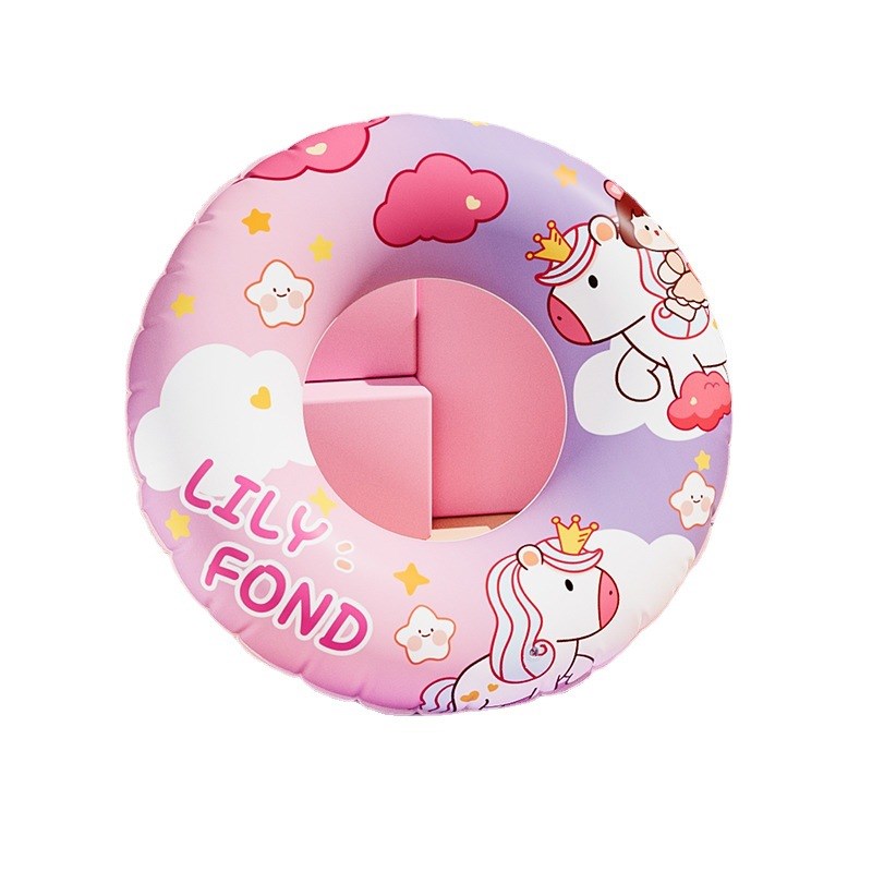 泳圈儿童女孩初学者儿童游泳装备防侧翻小孩女童腋下游泳圈小朋友