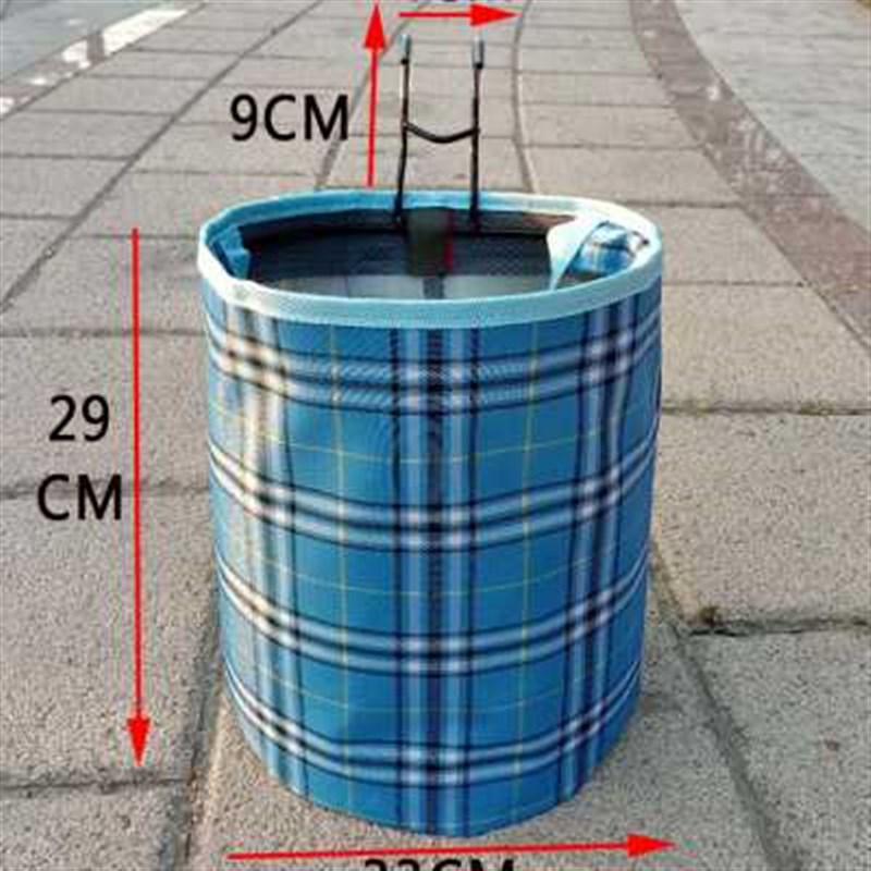 自行车车筐车篮子电动车帆布可折叠前车篓单车前P挂防水带盖子菜