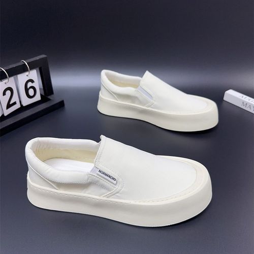 夏季帆布鞋2024新款低帮布鞋套脚百搭舒适透气休闲板鞋运动小白鞋