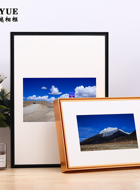 边条镂空铝合金画框定制相框挂墙任意尺寸装裱海报广告框架订做