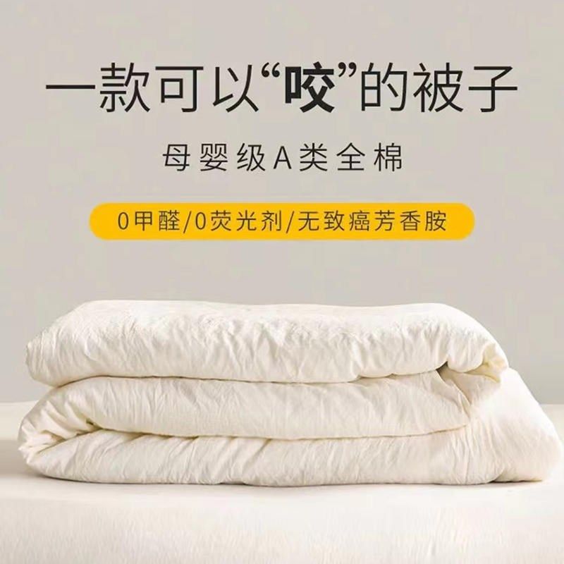 A类母婴级原棉大豆纤维被子冬被空调被夏凉被春秋被夏被四季被芯