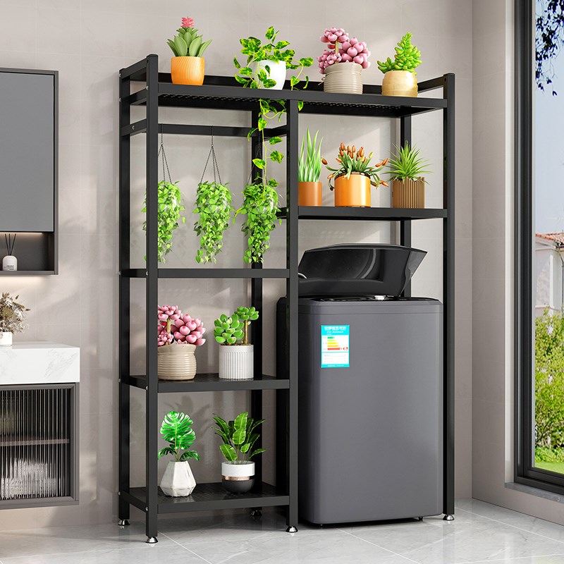 双筒洗衣机置物架落地阳台储物架上方架子收纳架洗衣机多层收纳架