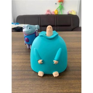 生日礼物蓝胖中指摆件女生送礼物男生朋友同事搞笑沙雕好玩的东西