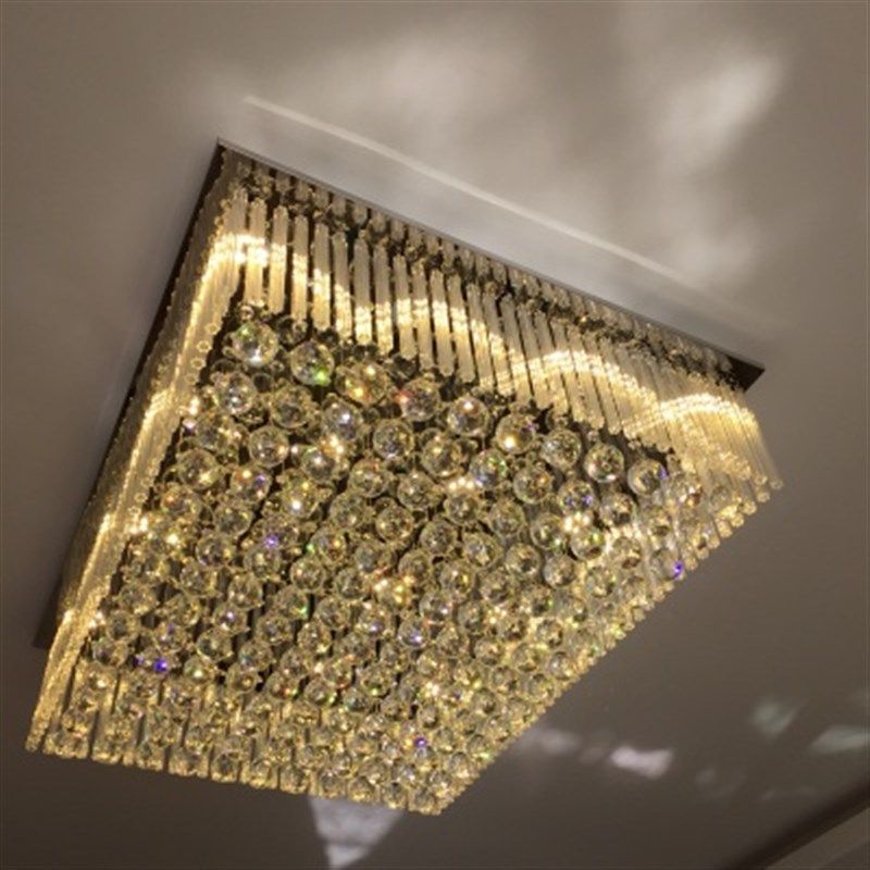 长方形椭圆形大厅客厅灯水晶灯led工程吸顶灯餐厅灯过道卧室灯具