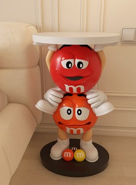 艺术mm豆客厅沙发旁边几柜电视柜旁边大型落地托盘床头柜搬家摆件