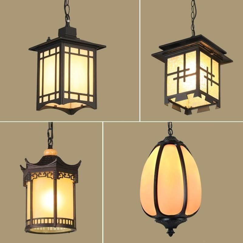 户外吊灯防水新中式庭院灯笼亭子灯室外别墅连廊宫廷凉亭灯