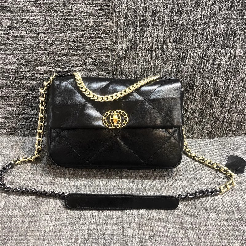 商场撤柜货真皮女包小众韩版百搭羊皮链条单肩锁扣气质晚宴小方包