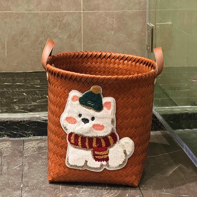 【提升幸福感家居好物】浴室脏衣篓仿藤编收纳筐玩具多功能储物篮