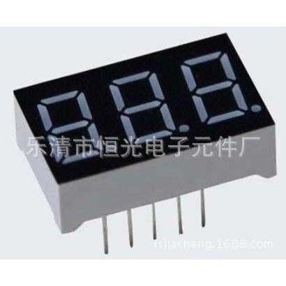 低价处理库存数码管0.36三位联体数码管小数点单独控制