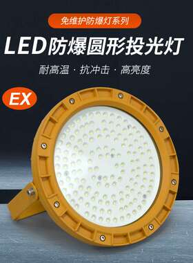 LED防爆灯200w隧道加油站仓库化工厂泛光灯防水防爆厂房照明