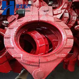混凝土地泵DN125泵管卡箍 精铸螺栓管卡 157高压管夹