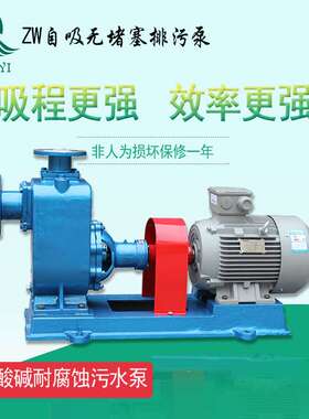广州ZW 型无堵塞自吸排污泵 dIIBT4防爆|隔爆离心泵 集水坑提升泵