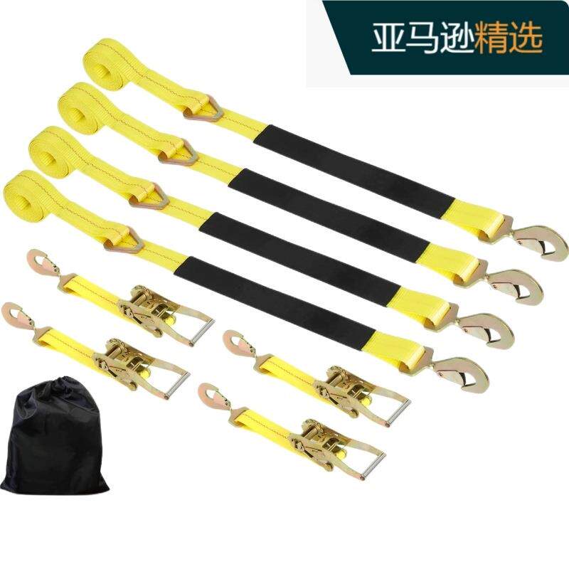 轮胎捆绑带C款汽车后轮捆绑带 搬运固定使用带清障车配件捆绑带