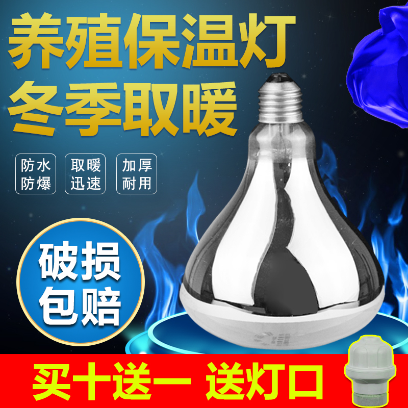 育雏灯泡发热灯泡取暖灯加热灯泡温控保温灯养殖猪用可调温度烤灯