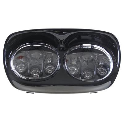 适用哈雷双头灯 哈雷机车双灯 5.75寸LED二代滑翔系列前大灯