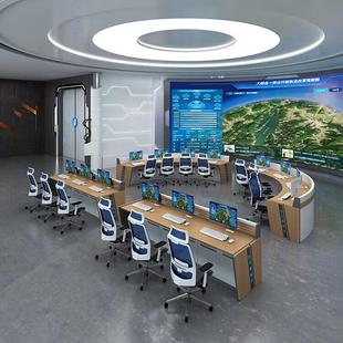 安防监控操作台控制台指挥中心调度台鉴定监控室中控室电脑办公桌