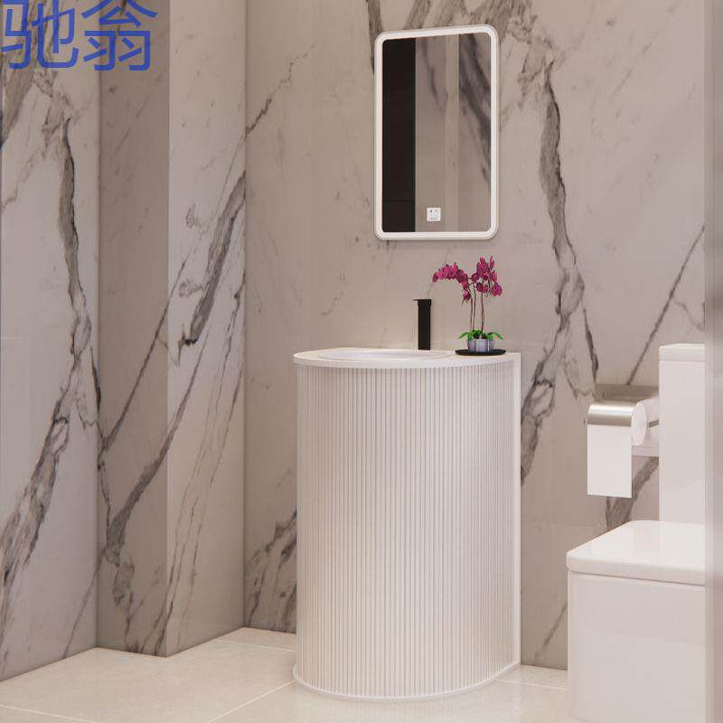 yp7小型立柱台盆彩色落地式工业风洗漱台烧烤餐饮简易商用一体洗