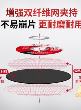 红宝来107切割片 金属不锈钢专用100型角磨机砂轮片超薄树脂切片
