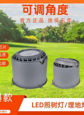 LED树桩灯平口投光灯角度可调36W48w投光灯RGB树桩投光灯洗墙照树