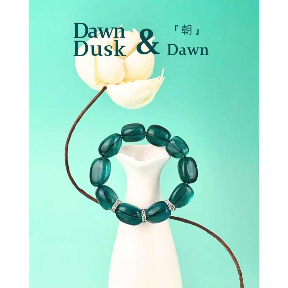 Resonarth「朝」Dawn&Dusk萤石手串清透灵气清晨感设计女士手串