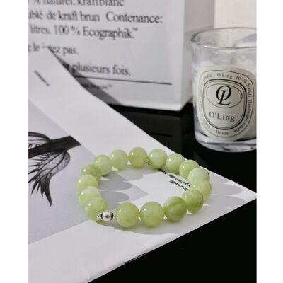 Resonarth「模数 · MOD-14匀相」岫玉925银工业风原创设计手串