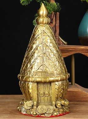 纯铜天下粮仓摆件招财进宝客厅办公室工艺品开业礼品