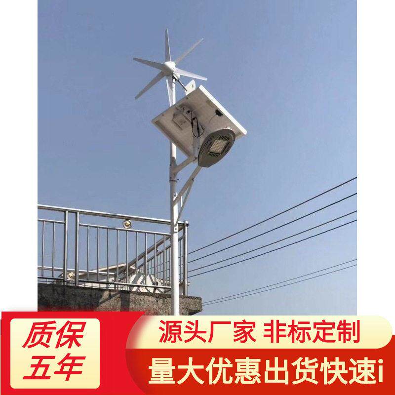 10米灯杆农村产品工程款led6米100W一体化风光互补路灯双头
