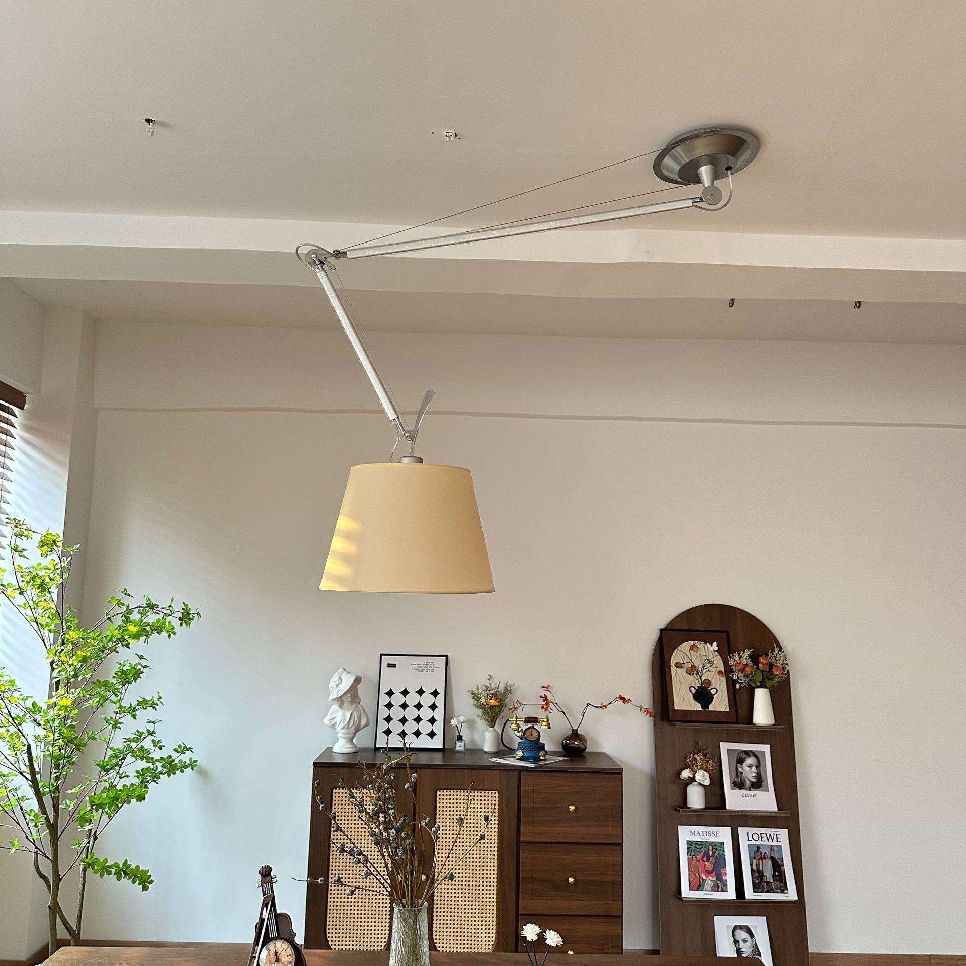 意大利书房可移位中古餐厅吊灯Tolomeo摇臂卧室工作室设计师灯具