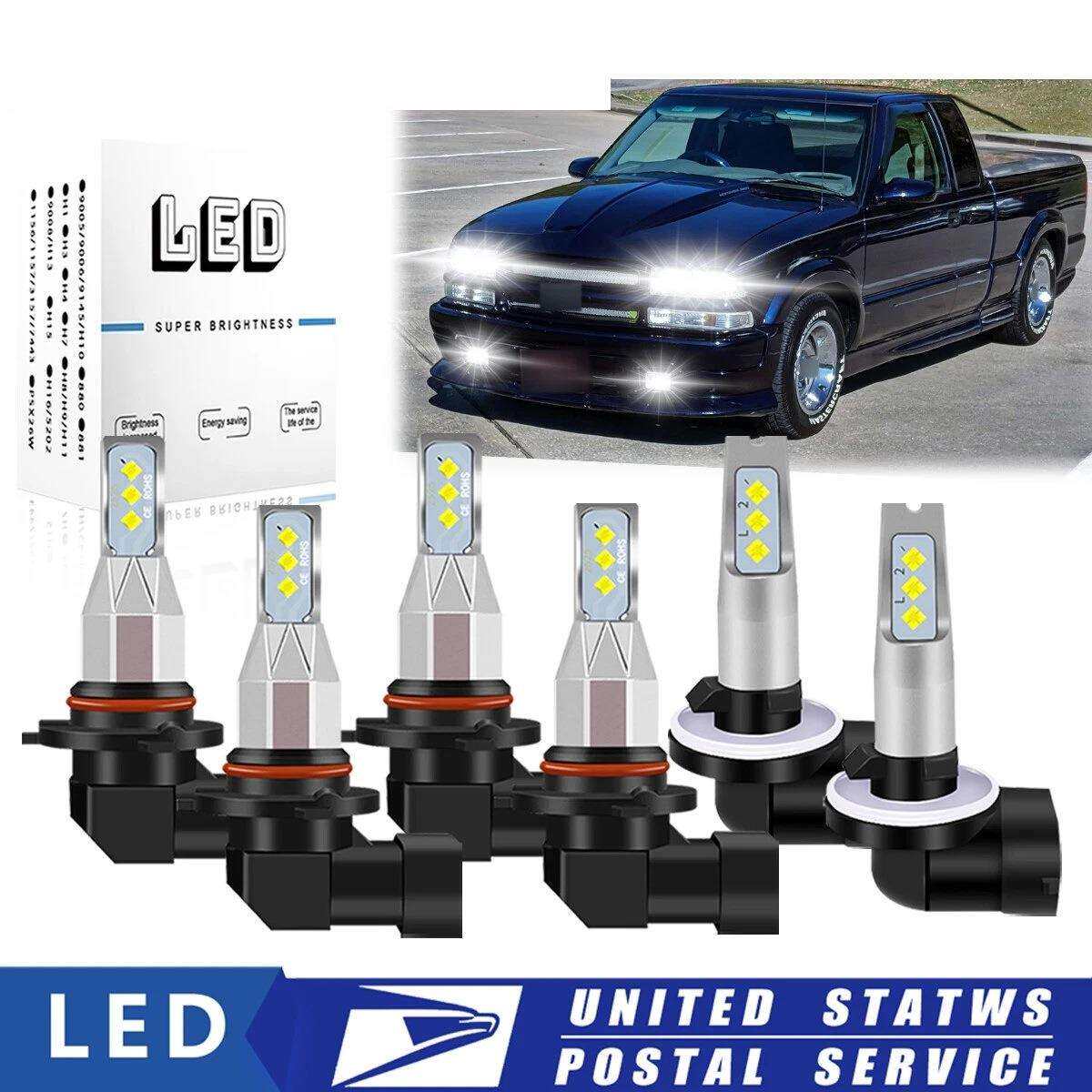 汽车LED车头灯高低光束+雾灯灯泡套件9005+9006+881 雾灯灯泡套件