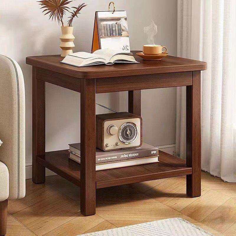 沙发边几客厅实木腿茶几床边桌中式小方桌角几茶桌沙发侧边置物架
