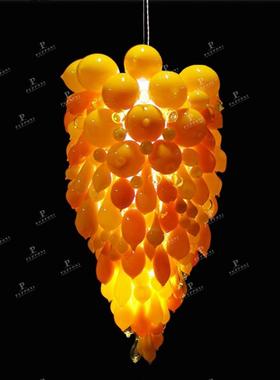 现代Chihuly玻璃吊灯彩色玻璃艺术吊灯 别墅餐厅灯具厂家灯