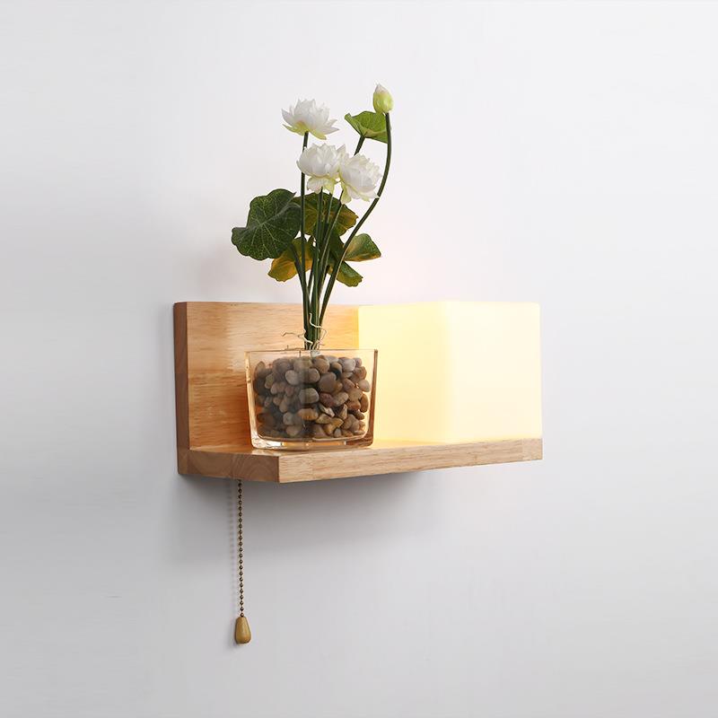 亿大灯饰北欧卧室床头植物过道走廊创意装饰现代简约客厅壁灯室内