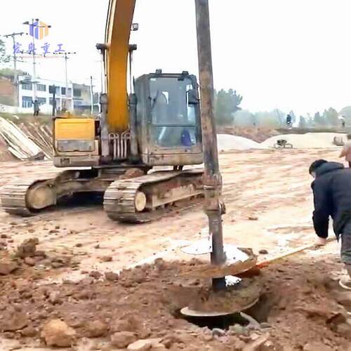 挖机改螺旋钻机钻头钻杆地基打桩机液压树坑钻孔机长螺旋钻机
