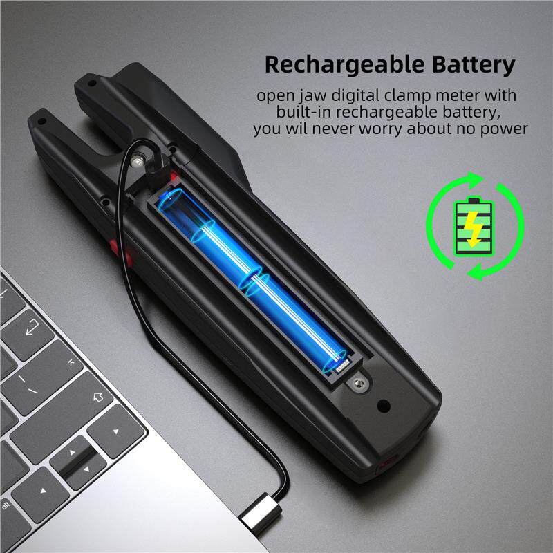 BSIDE钳形电流表U型红外测温万用表交直流钳型表U6X