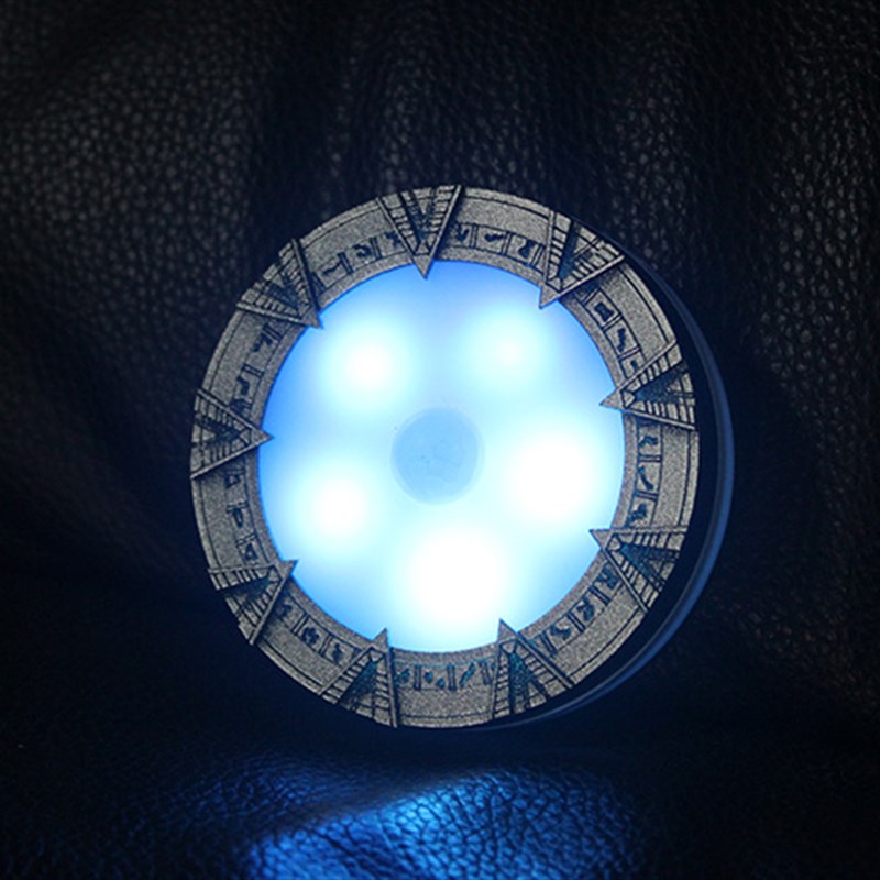 3D立体创意人体感应发光星际之门小夜灯磁性led冰箱贴夜灯