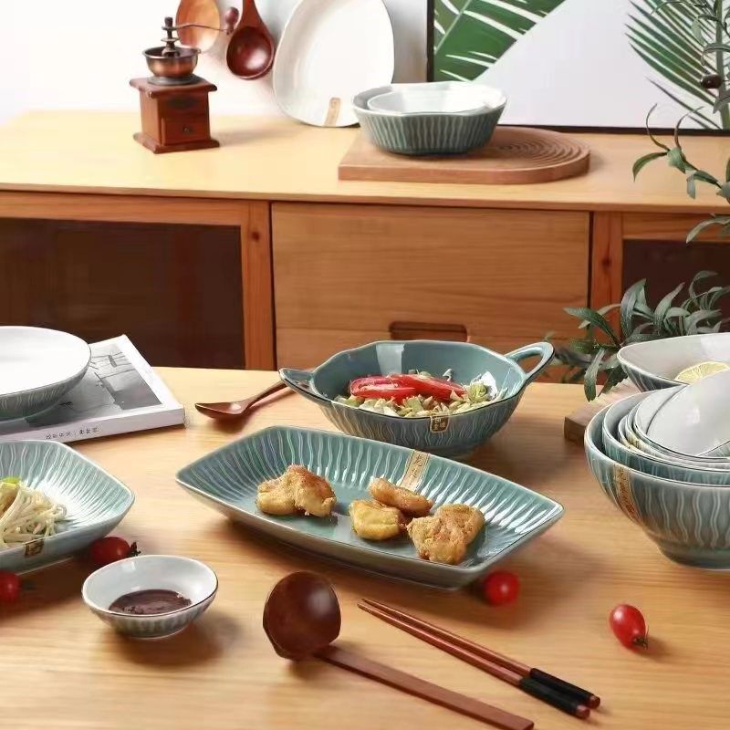 凯皇德布兰卡盘子家用陶瓷2024新款创意个性菜盘饭盘鱼盘餐具套装,餐饮具,盘,淘宝优惠券,粉丝福利购,淘宝优惠卷