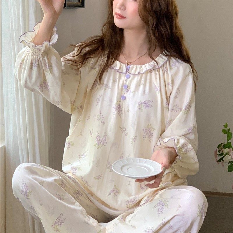 秋季产后服装:纯棉薄纱孕妇睡衣,内置胸垫长袖裤,适合辣妈秋季外,孕妇装/孕产妇用品/营养,家居服套装,淘宝优惠券,粉丝福利购,淘宝优惠卷