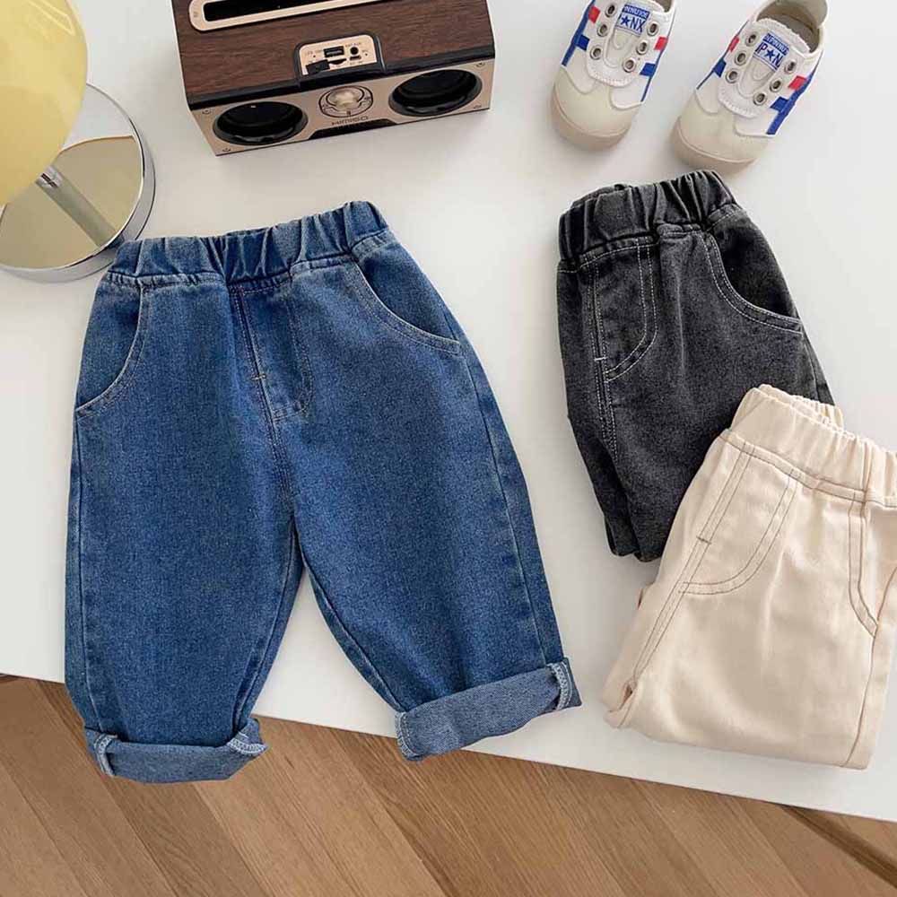 儿童纯色牛仔裤秋冬季男宝宝简约柔软休闲裤韩版小童百搭裤子潮款,童装/婴儿装/亲子装,裤子,淘宝优惠券,粉丝福利购,淘宝优惠卷