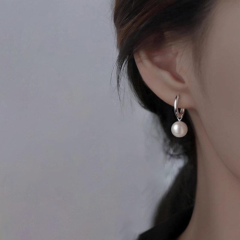 韩国银色珍珠耳环女小众设计高级感精致耳饰2024年新款爆款耳钉,饰品/流行首饰/时尚饰品新,耳环,淘宝优惠券,粉丝福利购,淘宝优惠卷