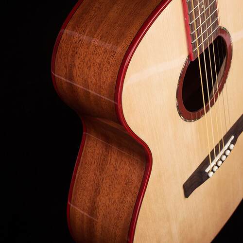 41寸JF桶木吉他云杉桃花芯亮光民谣吉他guitar成人乐手级吉它乐器