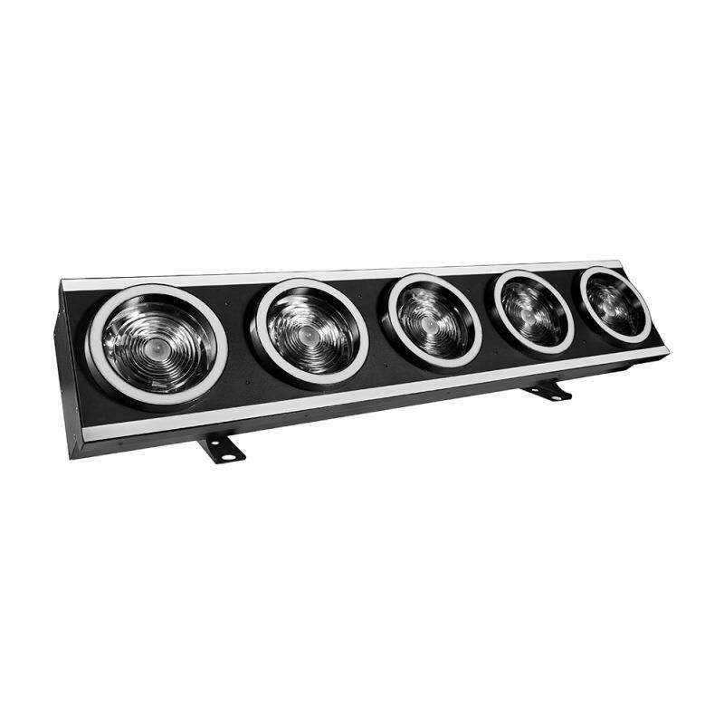 5颗1000W LED矩阵爆光灯带辅光DMX512主从声控点控频闪舞台闪光灯