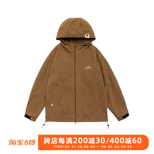 徐洛淇 秋季连帽棉衣户外工装夹克男休闲加厚山系宽松潮牌衫外套