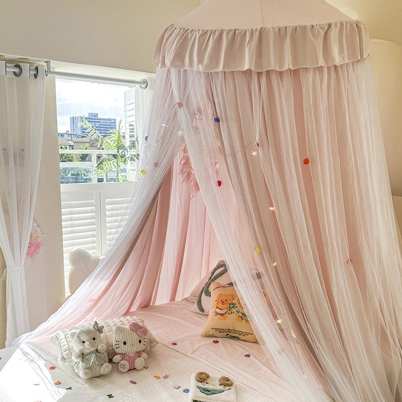 家用2024款床帘蚊帐一体式遮光帐篷室内床上无需支架免安装遮挡布
