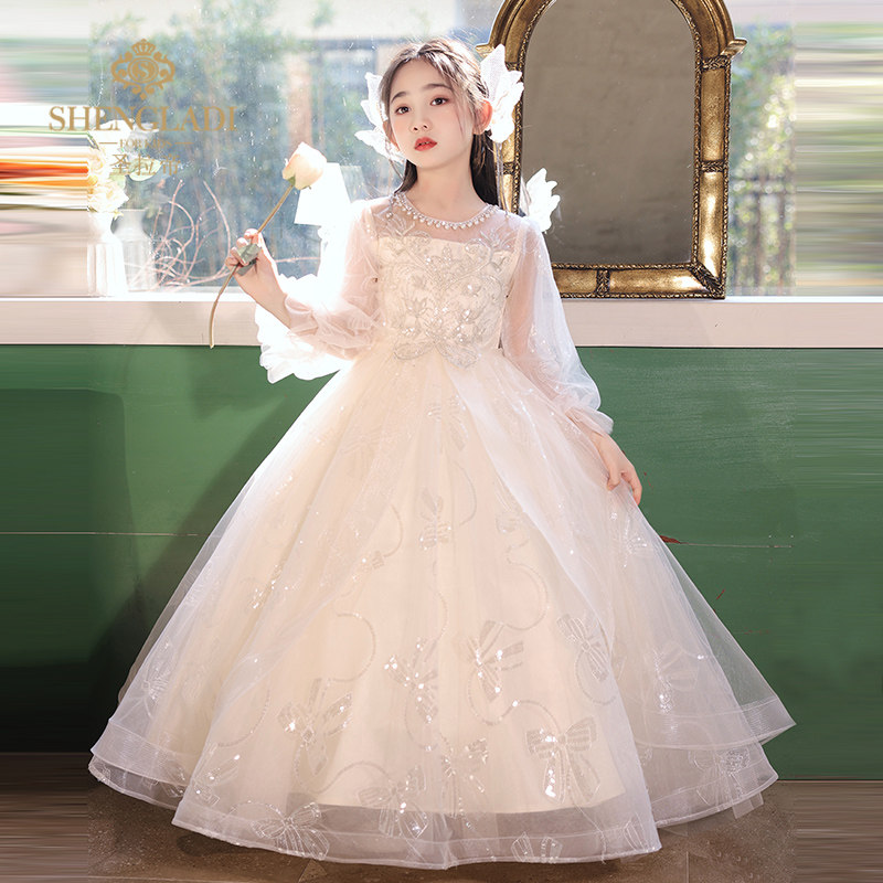 钢琴演奏礼服女童轻奢小众高端生日公主裙春冬儿童小主持人演出服,童装/婴儿装/亲子装,儿童礼服,淘宝优惠券,粉丝福利购,淘宝优惠卷