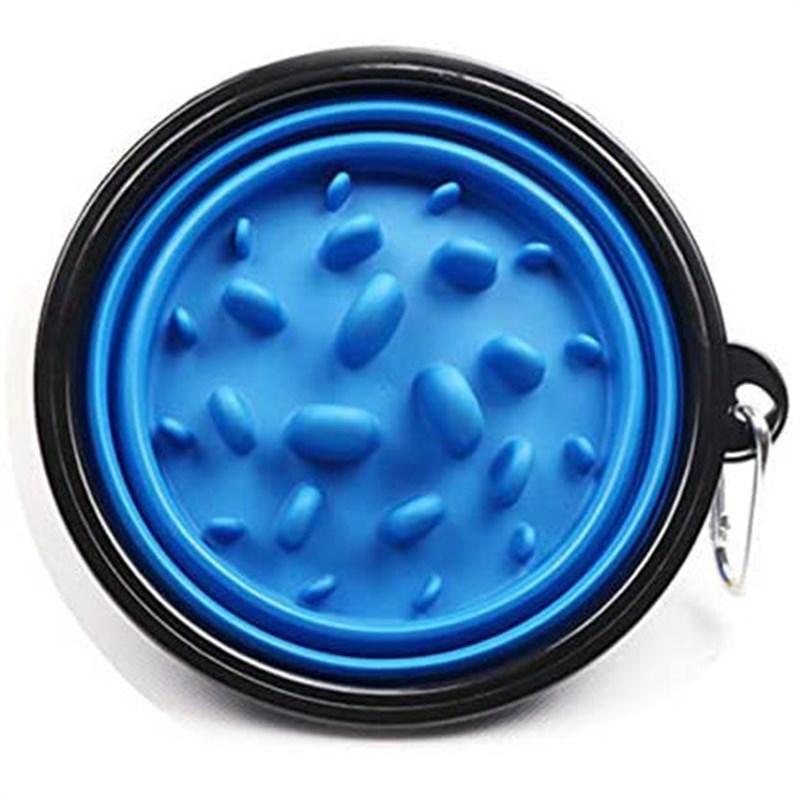 宠物慢食碗 缓慢进食保护肠胃 户外携带防噎可折叠慢食碗