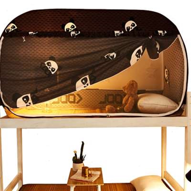 免安装女寝室宿舍床帘蚊帐一体式两用大学生物理遮光上下铺单人床